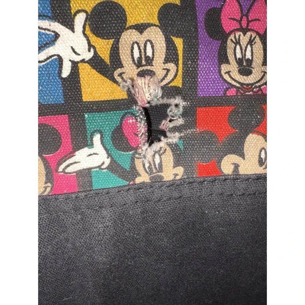 Vintage 90s Disney Mickey Mouse All Over Print Large Duffle Bag Travel Carry On